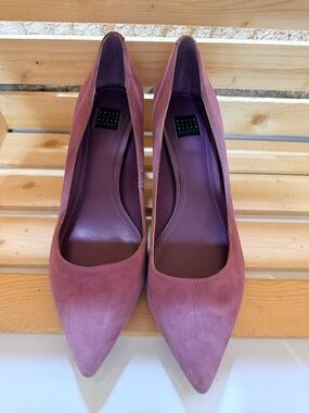 White House Black Market Mauve Suede Pointed-Toe Pumps